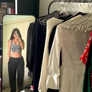 zebra print tank top